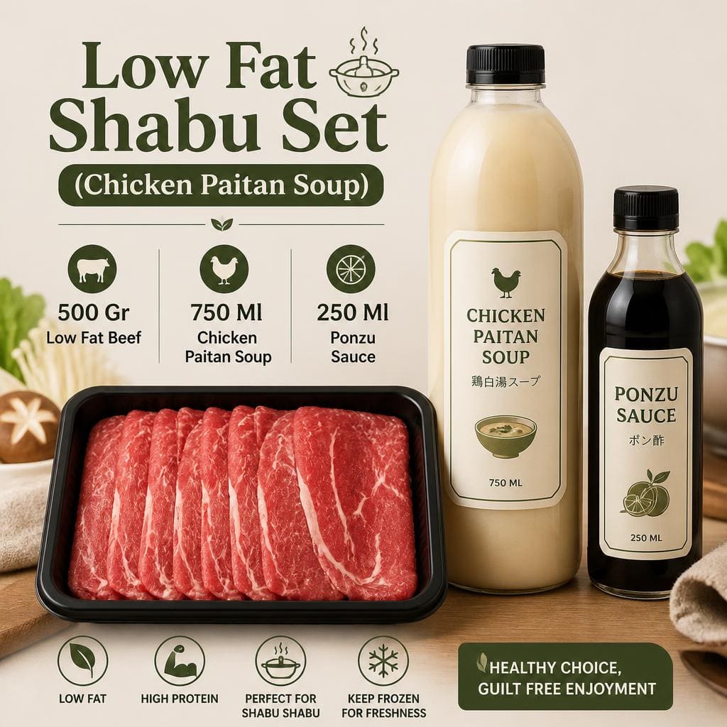 Low Fat Shabu Set Chicken Paitan Soup Shaburi